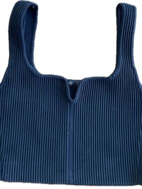 Dynamite Black Ribbed Tank Top - Women's Sleeveless Crop